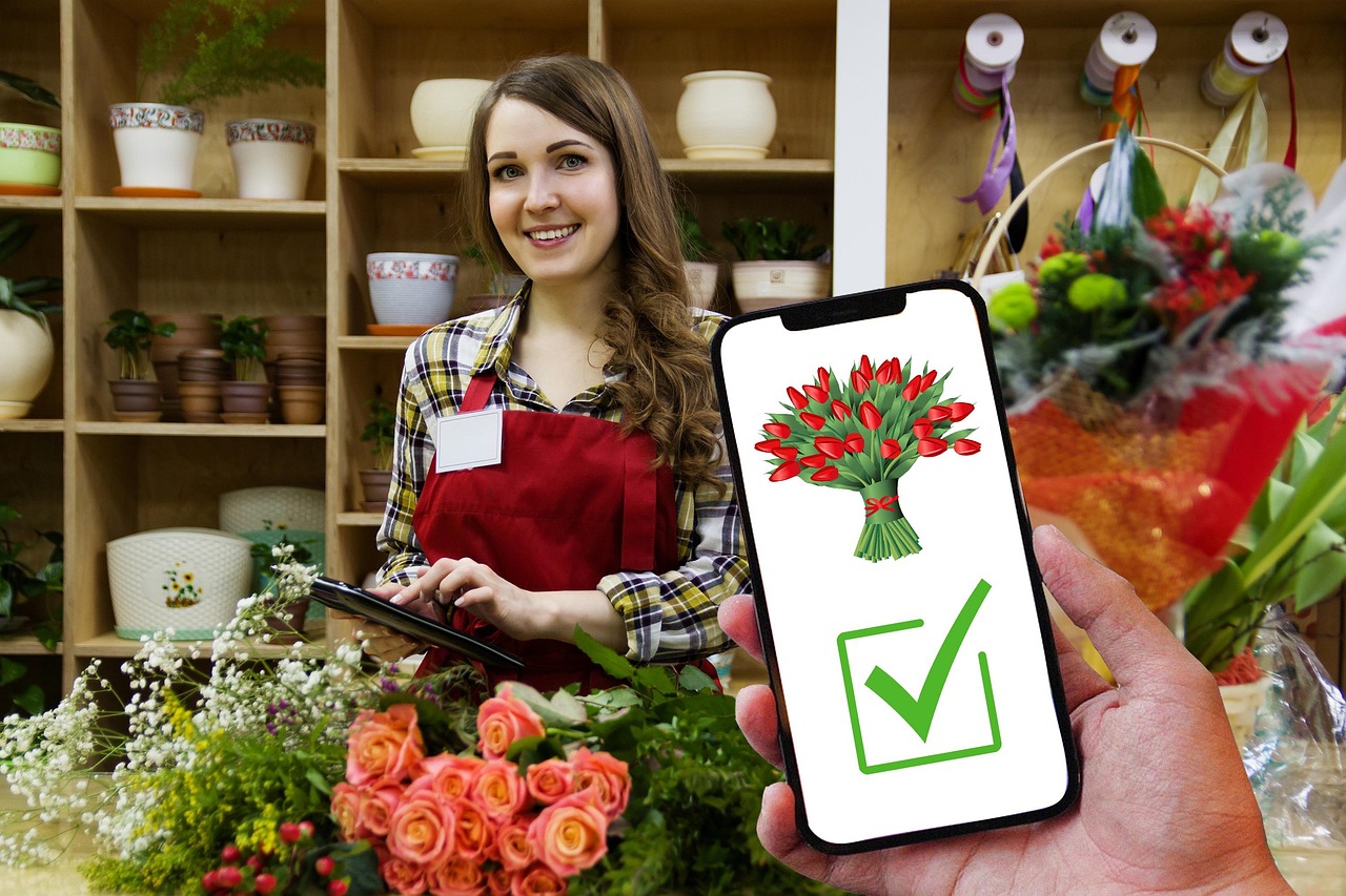 florist, flower shop, delivery, beautiful flowers, online delivery, flower delivery, flowers, bouquet, flower order, online, service, through the internet, flower background, nature, services, ordering a gift online, flower wallpaper, gift, smartphone, app